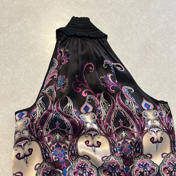 Bebe Silk Halter Too Sleeveless Blouse - Picture 8 of 9